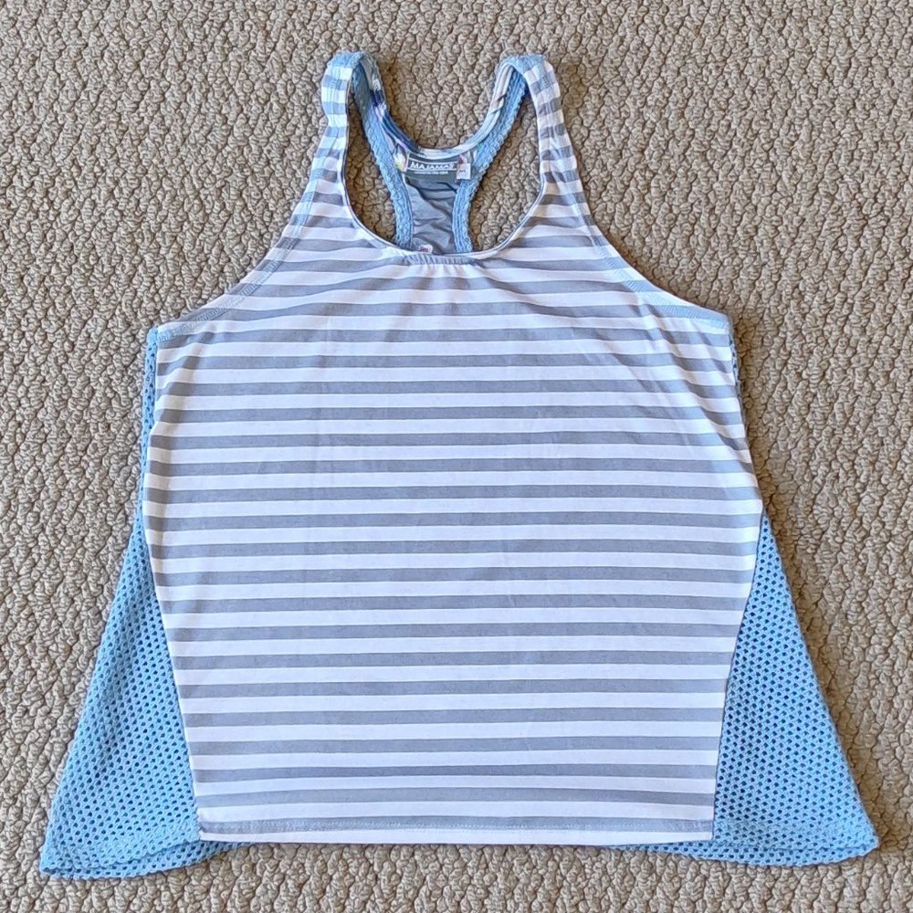 "Forte Tank" Striped front, Netted back